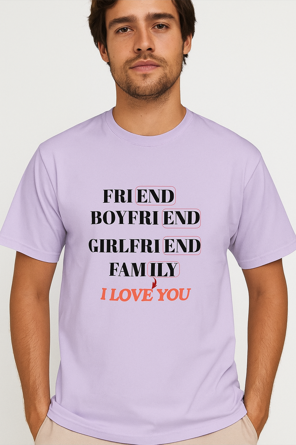 I Love You T-Shirt – Bold Turquoise Tee for Friends, Boyfriend, Girlfriend & Family | Romantic Gift |Unisex Classic Crew T-Shirt