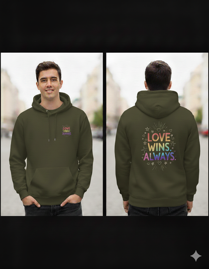 Love Wins Always – Rainbow Pride Hoodie | Unisex Hoodie
