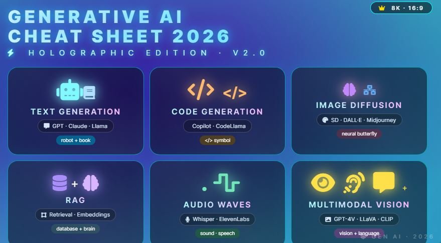 Generative AI Cheat Sheet HTML