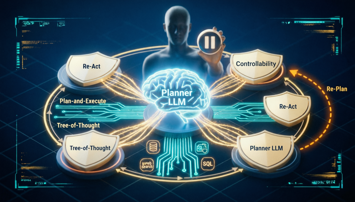 Planning Design Pattern in Agentic RAG ReAct, Plan-and-Execute & Tree-of-Thought Explained [2025 Guide]