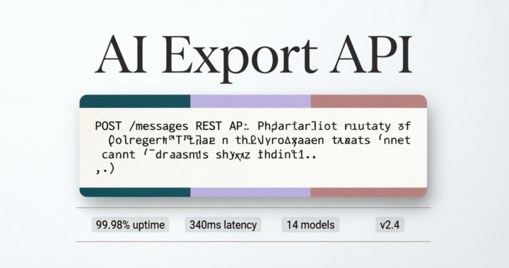 AI Export API — Unified REST Interface for Language Models | 99.98% Uptime