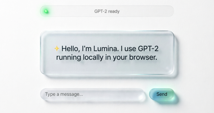 Lumina AI — Real Pretrained GPT-2 Chat Interface | On-Device Text Generation
