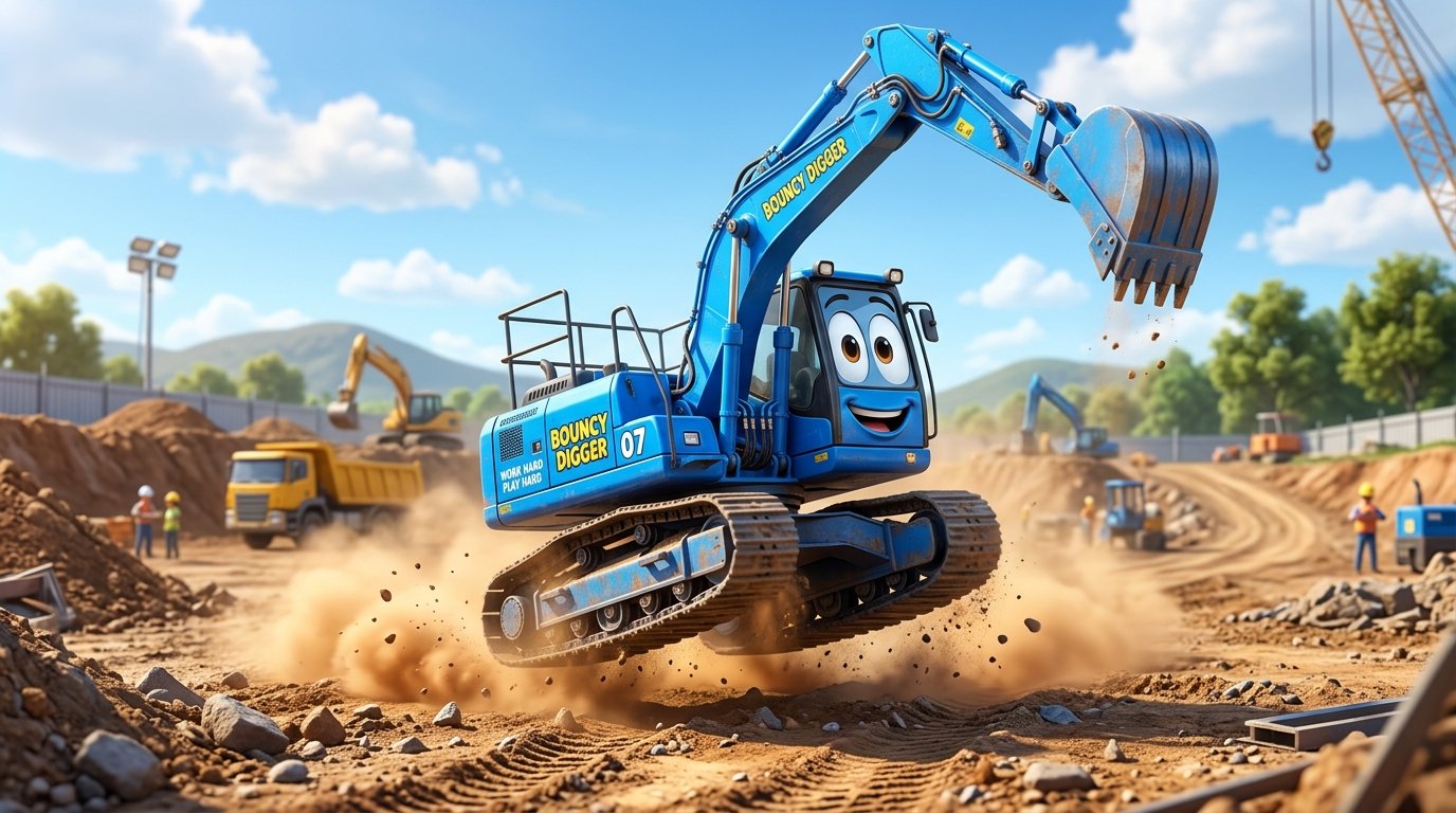 The Sleepy Dump Truck's Big Day | Construction Site Bedtime Story - Image 6