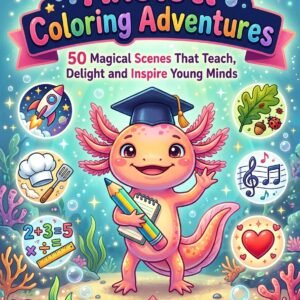 axolotl coloring book for kids