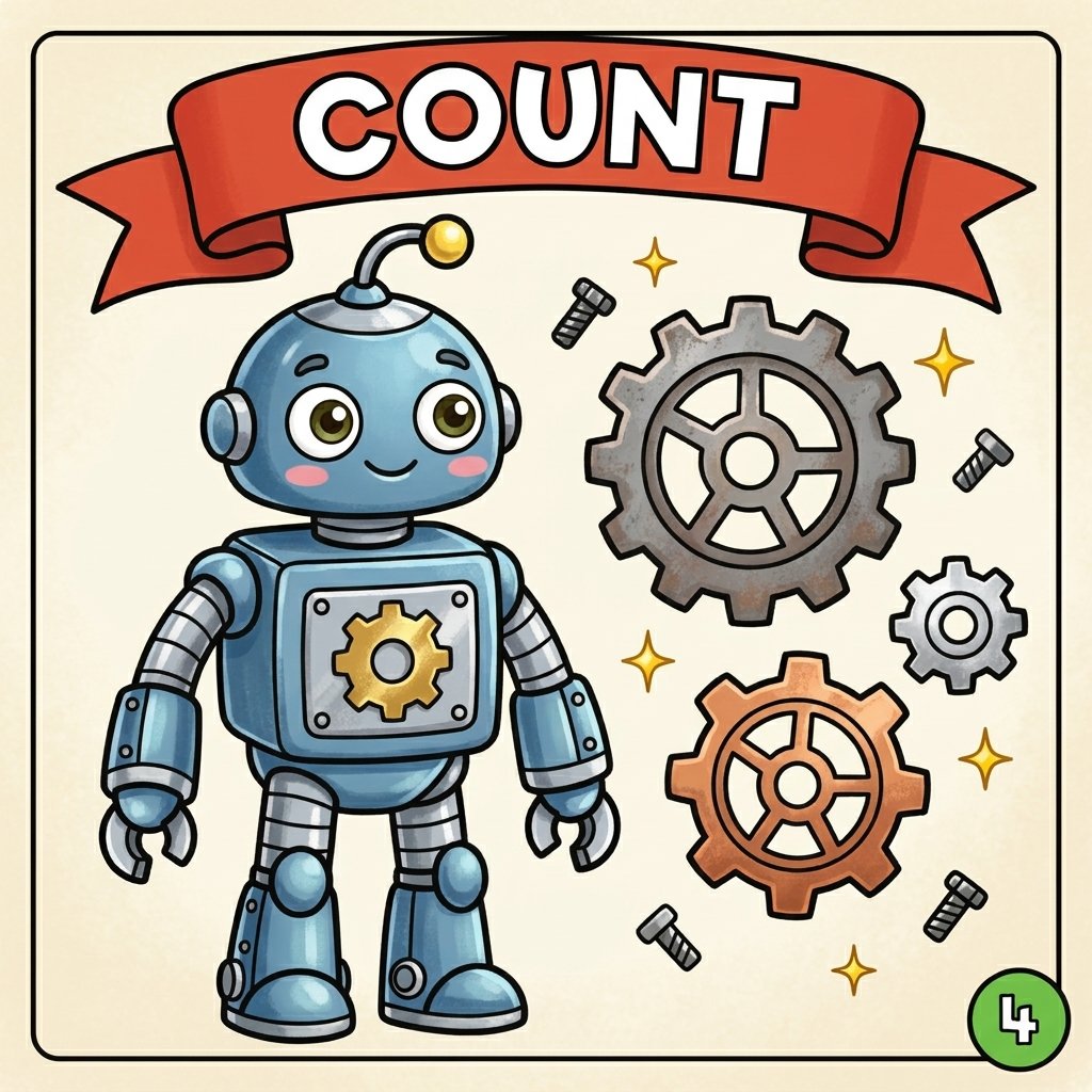 Educational Tracing, Counting, and Engineering Coloring Book for Boys and Girls - Image 4