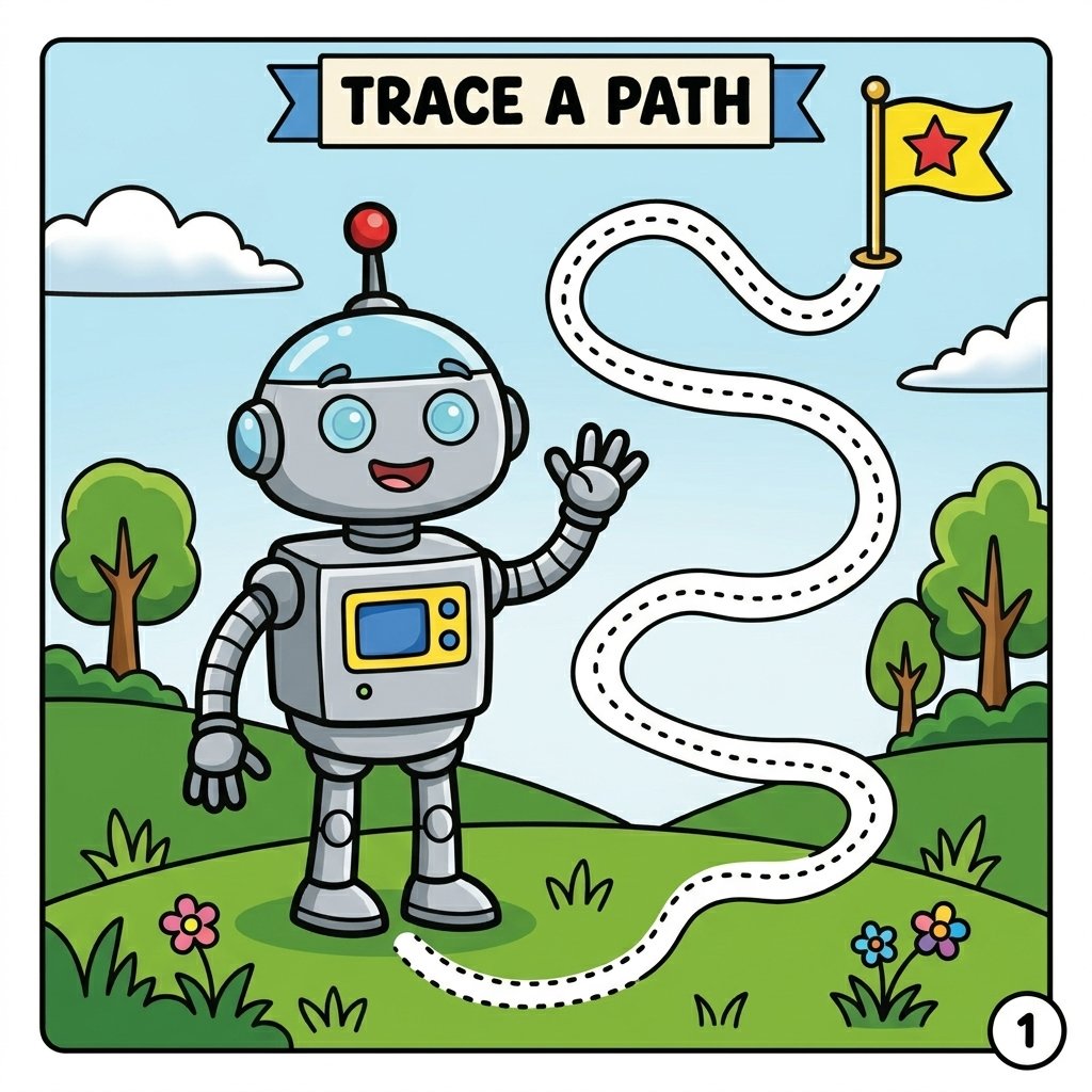 Educational Tracing, Counting, and Engineering Coloring Book for Boys and Girls - Image 7